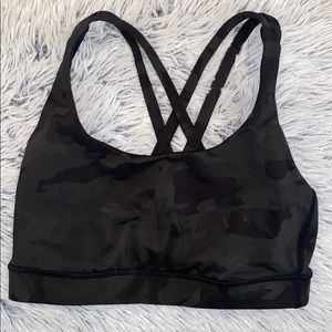 Camo Lululemon Sports Bra (Size 4)